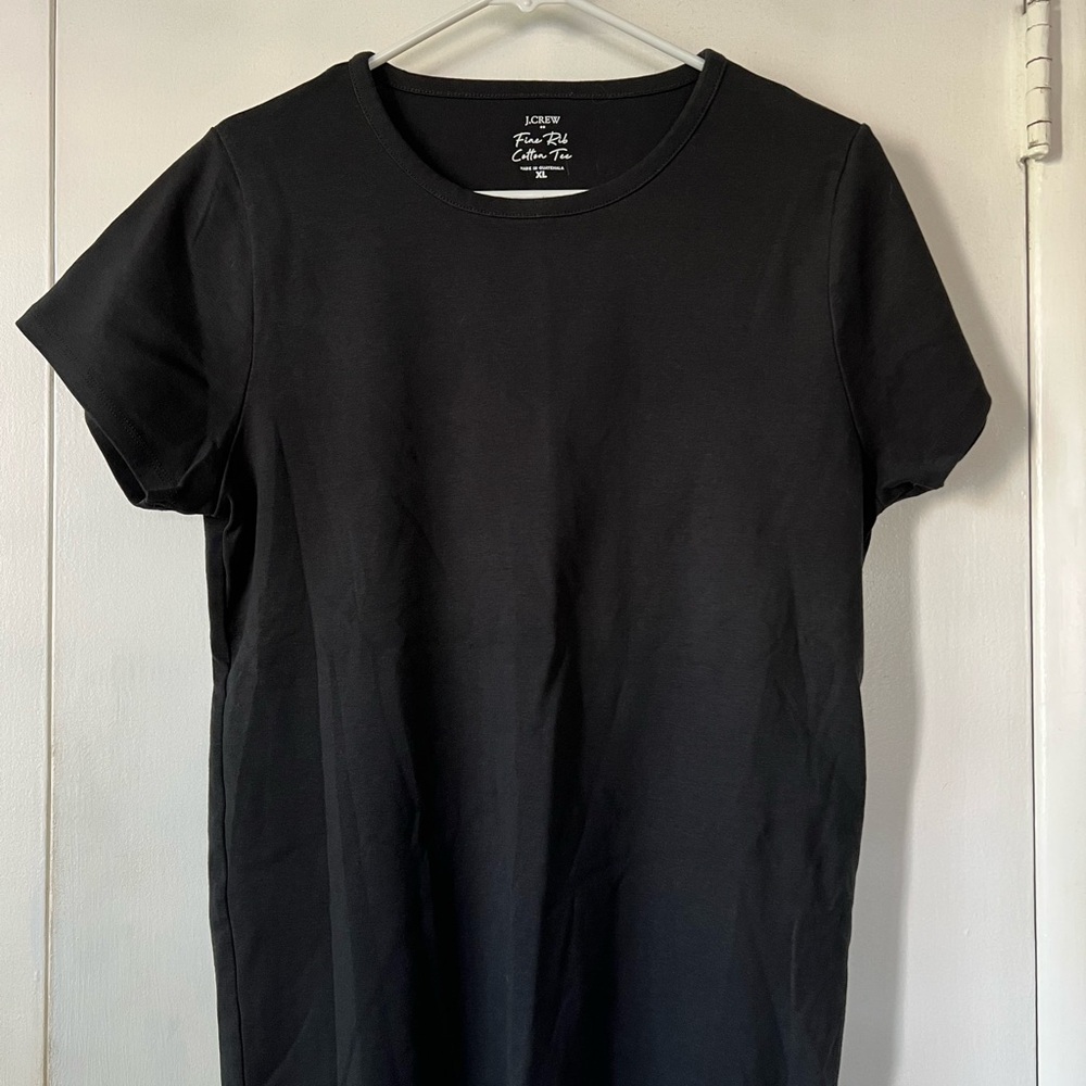 J. Crew Black Short Sleeve Tee